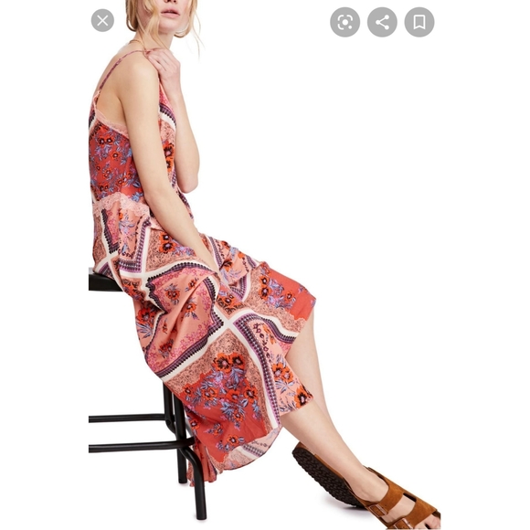 Free People Stevie floral lace trim maxi dress - Picture 3 of 6